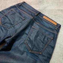【ZARA MAN】ザラ マン コーティング加工 スリムテーパードデニムパンツ
