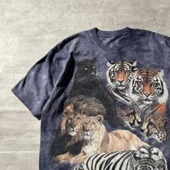 【雰囲気系、アニマル柄】ザ・マウンテン古着Tシャツストリート虎　奇抜Y2K半袖