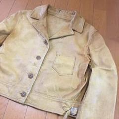 US レザージャケット30s ボールチェーンジョニーデップvintage