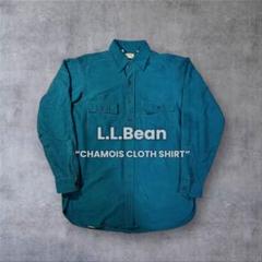 L.L.Bean 80s USA製 古着 シャモアクロスシャツ エメラルド