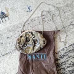 SANTI パーティーバッグ ビジュー付き　クラッチ　バッグ　美品　神崎恵 SANTI パーティーバッグ ビジュー付き クラッチ バッグ 美品