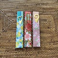 かわいい　菓子切り 3本セット　No.492 着物　茶道