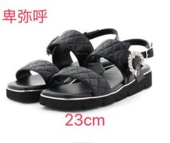 HIMIKO スポーツサンダル ヒミコ 卑弥呼 ブラック黒23cm履きやすい