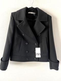 ウールブレンド ダブルブレスト コート - ブラック | ZARA Japan