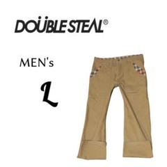 DOUBLE STEAL ベージュ チノパン Mサイズ12000 Lサイズ DOUBLE STEAL ダブルスティール ワークパンツ ベージュ
