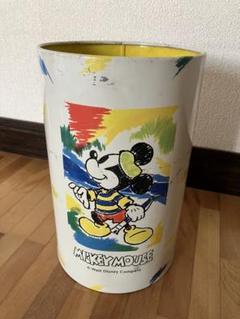 【昭和レトロ】ミッキーマウス　ゴミ箱　缶　アンティーク　レアのサムネイル