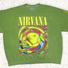 高質 袖プリント NIRVANA スウェット メルカリ - ヴィンテージ トレーナー トップス
