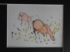 熊谷　守一、ばら、大判、希少画集画、新品額装付、状態良好 Yahoo!オークション - 熊谷守一 はぜ紅葉 希少大判画集画 新品