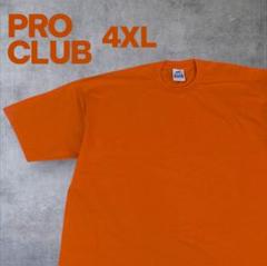 プロクラブ　Tシャツ 4XL オレンジ　b系　大きいサイズ　ヘビーオンス