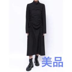 【美品】jouetie シャーリングギャザーワンピース　ブラック　M