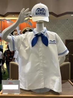【パーク内限定】 USJ ユニバ ワンピース 海軍 制服シャツ USJ - ユニバ USJ 限定 ワンピース 海軍 シャツ 正規品の通販 by
