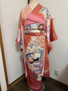 成人式　振袖フルセット　1123 パステルピンク　正絹　振袖　薔薇　格安！ r1491-f-00.jpg