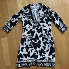 Diane von Furstenberg 蝶柄 七分袖ワンピース サイズ4 - メルカリ