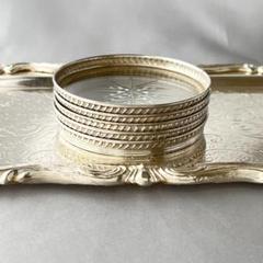 最終値下げ新品♦️銀細工 純銀コースター SILVER骨董 4個セット 2025年最新】純銀 コースターの人気アイテム - メルカリ