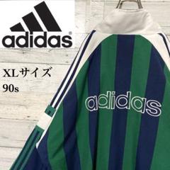 【激レア】アディダス☆ビッグロゴ ストライプ サイドライン トラックトップ90s