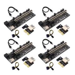 4セット　PCIEライザー 1X~16Xグラフィック拡張 パワードライザー