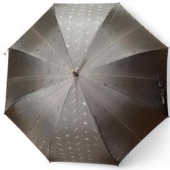 美品 フェンディ 傘 晴雨 長傘 総柄 FF ズッカ グレー メンズ