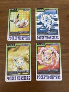 ポケモンカードダス　イーブイ　シャワーズ　サンダース　ブースター　4枚セット