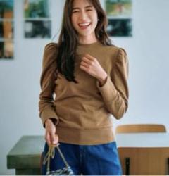 VERY別注　St.cecilia パフスリーブスウェット ブラウン VERY別注 St.cecilia パフスリーブスウェット ブラウン - メルカリ
