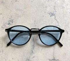 ボストンサングラス ブラック×ブルー 新品 UVカットのサムネイル