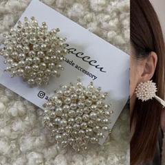 ◽︎◼︎2022023◼︎◽︎BIGパールピアス/aaacccu