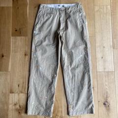 MASTER &Co ベージュ チノパン ペンキ加工 XS ベルトなし MASTER &Co ベージュ チノパン ペンキ加工 XS ベルトなし - メルカリ