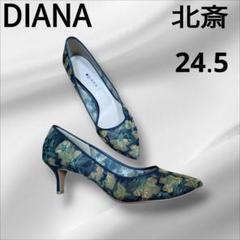 ダイアナ　パンプス　25cm ブリューゲル　絵画 チュールレース　ミドルヒール ダイアナ パンプス 25cm ブリューゲル 絵画 チュールレース