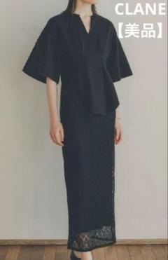 クラネ CORD EMBROIDERY LACEDOKING ONEPIECE