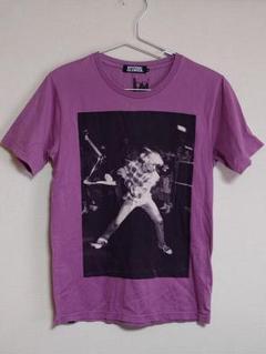 【希少】Hysteric Glamour Tシャツ ヒスガール 全面プリント 紫 00s ヒステリックグラマー メンズM相当 ヒスガール Tシャツ 紫