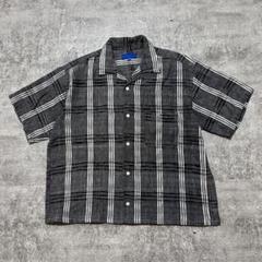 OLD 短丈　ショート丈　チェックシャツ　cityboy ボックス　ブラック