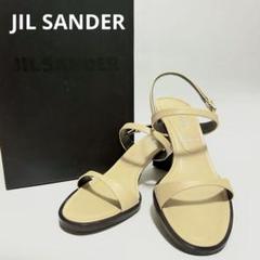 JIL SANDER ジルサンダー ダブルストラップサンダル ベージュ JIL SANDER（ジルサンダー）の「SANDAL（サンダル）」 - WEAR