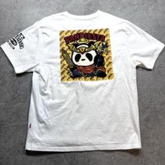 希少【PANDIESTA JAPAN】両面刺繍Tシャツ/L/ビックリマン/パンダ