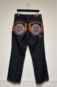 COOGI 刺繍ポケット インディゴデニムパンツ COOGI/クージー/刺繍デニムパンツ/size34 - メルカリ