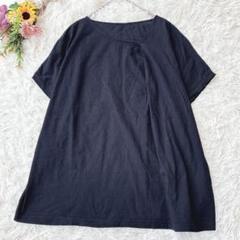 Live in comfort 【L】コットン　半袖Tシャツカットソー　ブラック