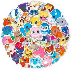 大人気♡ポケモン ステッカーセット50枚 カラフル シール 大きめ