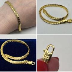 ヴィンテージ ブレスレット ゴールド アンティーク y2k 古着 レトロ ゴルデッド（Goldette）ゴールドフラワーブレスレット | Happy