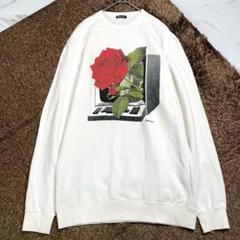 美品 21SS⭐️UNDERCOVER 長袖スウェット バラ PC プリント