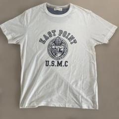 紺ロゴTシャツ ホワイト Sサイズ