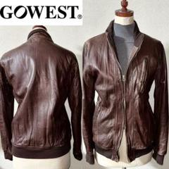 GOWEST ゴーウエスト 5万円程 山羊革 レザー ジャケット M アメカジのサムネイル