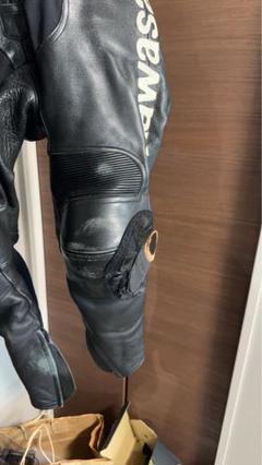 Kawasaki レザー バイクツナギ 膝パッド付き(下のみ)