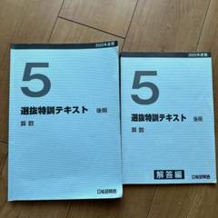 日能研 関西 小5 特訓テキスト 国語 2022 前/後期 計2冊 035M2D 日能研 関西 小5 特訓テキスト 国語 通年セット 2022 計2冊