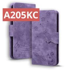 ★京セラ かんたんスマホ3 A205KC スマホケース 手帳型 紫