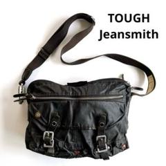 TOUGH JEANSMITH ミリタリースタイル ショルダーバッグ TOUGH Jeansmith ショルダーバッグ ミリタリー ナイロン×レザー