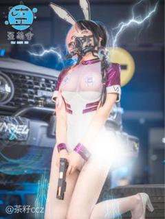 歪萌舎 地雷系バニー エナメルフリルバニーガール ピンク エナメルフリルバニーガール （歪萌舍 地雷系バニー 量産型