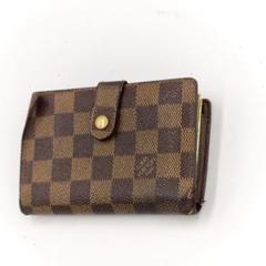 ⑯ LOUIS VUITTON ポルトモネ ダミエ エベヌ 2つ折り財布
