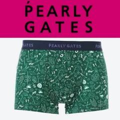 新品☆PEARLYGATESパーリーゲイツ　落書き柄プリントボクサーパンツM　緑