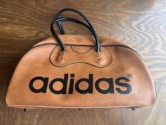 【希少品】　adidas ボストンバッグ　PUレザー　ブラウン　バック adidas - ヴィンテージ Adidas ボストンバッグ Y2K ブラウン