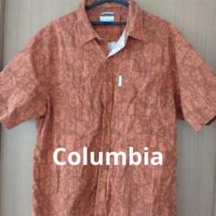 Columbia 半袖シャツ Lサイズ オレンジ