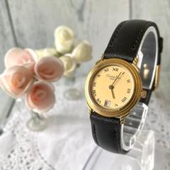【動作OK】Christian Dior ディオール 腕時計 ラウンド ゴールド
