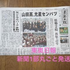 東奥日報　春の選抜高校野球　青森山田　八戸光星　航空石川　星稜　大相撲　新聞記事のサムネイル